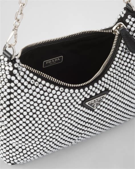 prada crystal bag silver|prada crystal re edition.